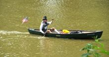 Participant in Abe's River Race