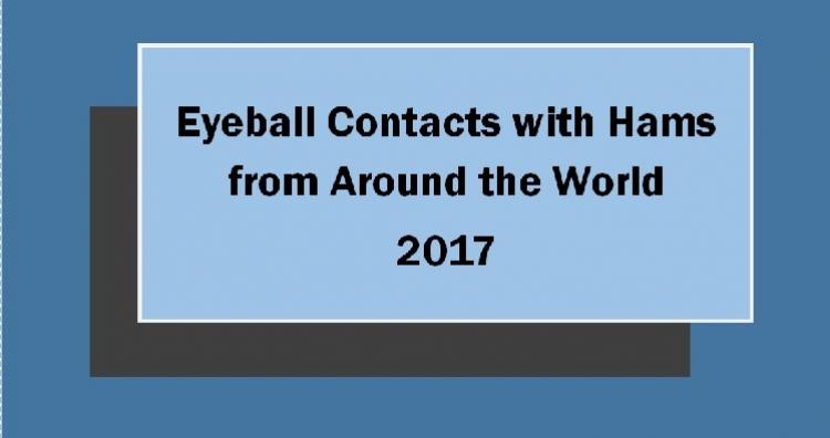 Eyeball contacts with Hams from around the world